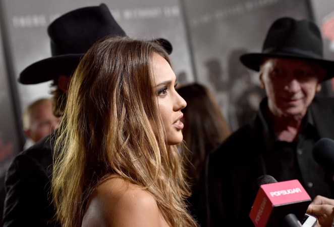 Cash Warren, su esposo y Robert Rodriguez también dijeron presente en el estreno.