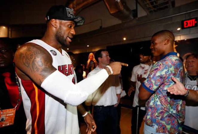 LeBron James #6 del Miami Heat.