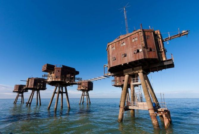 Los fuertes de Maunell Sea, England.