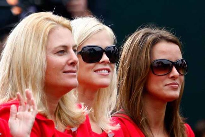 Ivette Prieto con unas amigas.