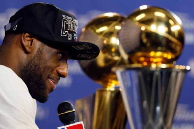 LeBron James #6 del Miami Heat.