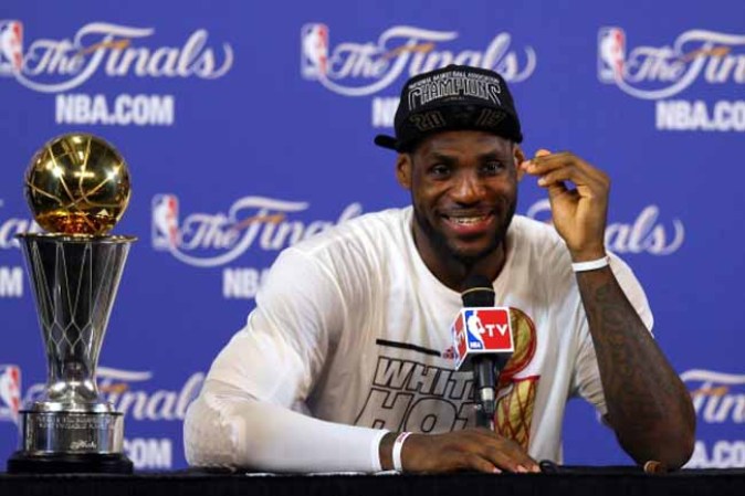 LeBron James #6 del Miami Heat.