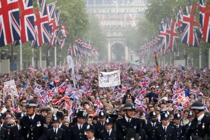La algarabía y la fiesta inundó a Londres ese día.