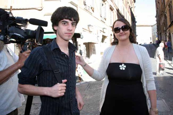 Andrew Selibert, amigo de Knox, asiste a una de las sesiones en la corte en Perugia, Italia, en 2009.
