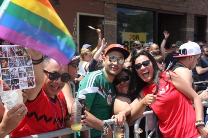Maricela Vázquez con sus fans.