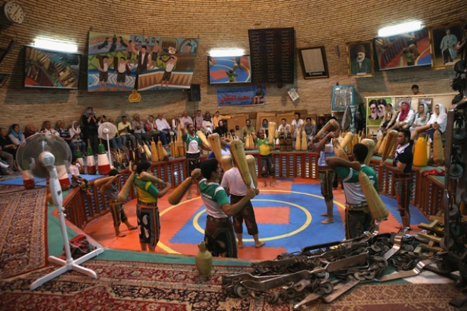YAZD, IRAN El Saheb A Zaman Club Zurkhaneh