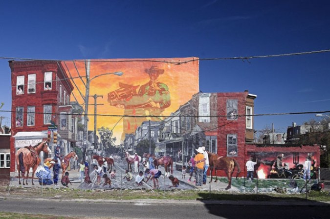“African American Collection: Urban Horsemen”, de Jason Slowik (3222 W. Montgomery Avenue)