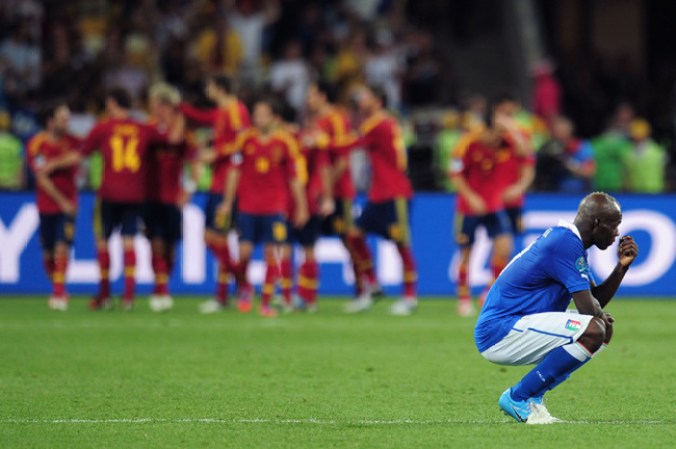 Imágenes que definieron el partido entre España e Italia, en el que los españoles se coronaron como campeones 4-0.