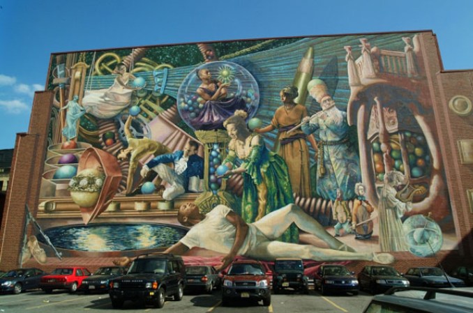 “Mural Mile 2: Philadelphia Muses”, de Meg Saligman (Calles 13 y Locust)