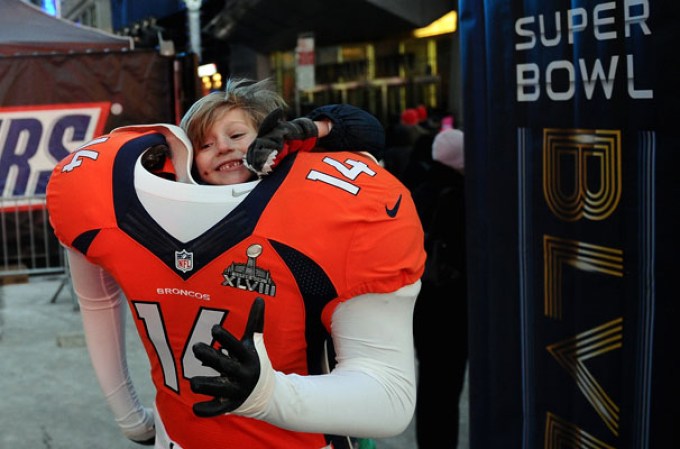 Varias cuadras de la avenida Broadway fueron cerradas para convertirlas en “Super Bowl Boulevard”, con motivo de la semana del Super Bowl XLVIII.