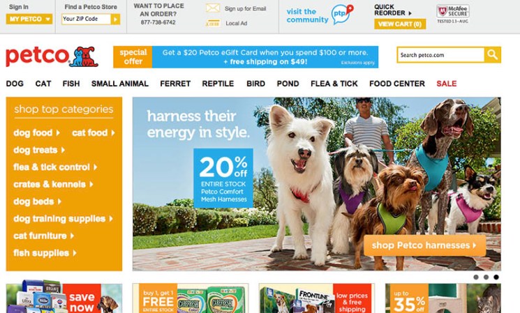 Petco <br /><br />Industria: Productos de mascotas <br /><br />Puestos de trabajo: Productor de contenidos web, Analista de procesos, Entrenador, Cuidador de mascotas<br /><br />Las plazas son para: California, Texas, Oregón, NY, Maryland, Washington, Illinois, Nuevo Hampshire