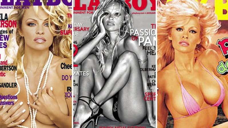 La actriz se olvidó de la palabra pudor desde hace años y gozosa se desnuda una y otra vez para el disfrute de muchos caballeros. Aquí sus portadas en Playboy que han hecho historia.