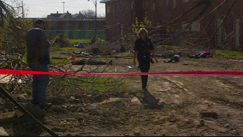 También ensayaron con cerca de 120 presuntas víctimas del colapso simulado de dos edificios, uno de apartamentos y el otro, un estacionamiento.