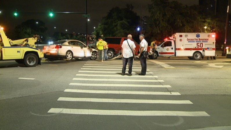 Cinco heridos en Lake Shore Drive