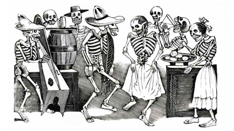 Gran fandango y francachela de todas las calaveras / José Guadalupe Posada