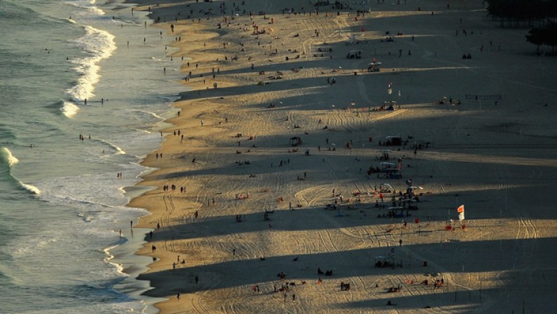 Las bellas playas de Copacabana.