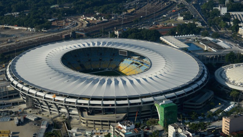 El famoso estadio de Maracaná.