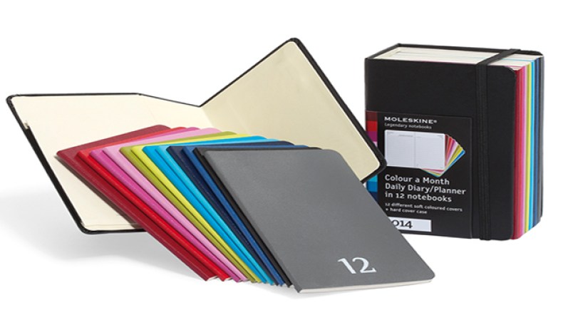 Planeador mensual de Moleskine. Disponible en moleskine.com. $40.
