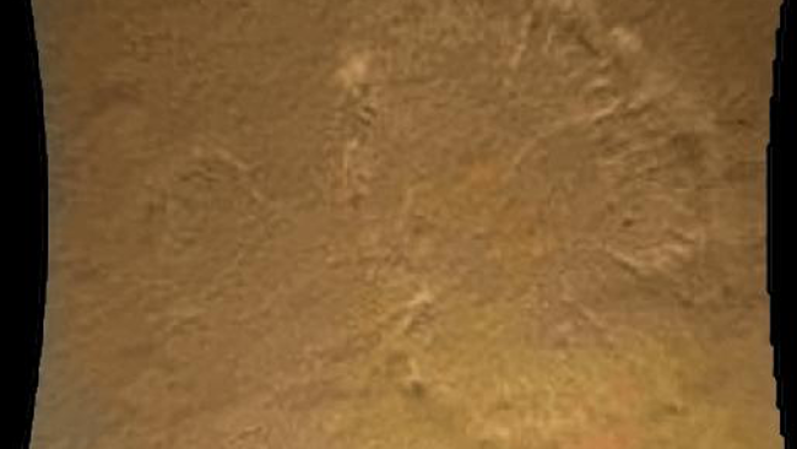 Otra imagen de la superfice de Marte, obtenida por "Curiosity" durante su llegada.
