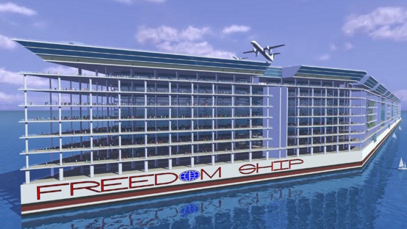DICIEMBRE, 2013: Una empresa de Florida se dispone a iniciar la construcción de una ciudad flotante.