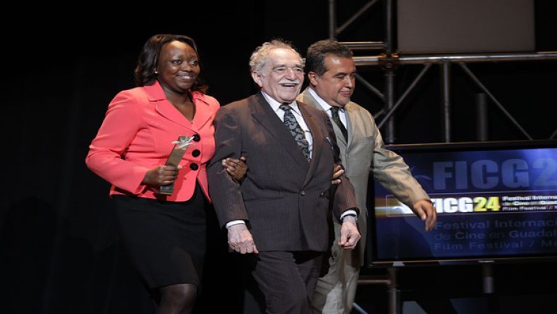 Durante muchos años, Gabo vivió en Ciudad de México. Esta foto, en el Festival Internacional de Cine en Guadalajara en 2009.