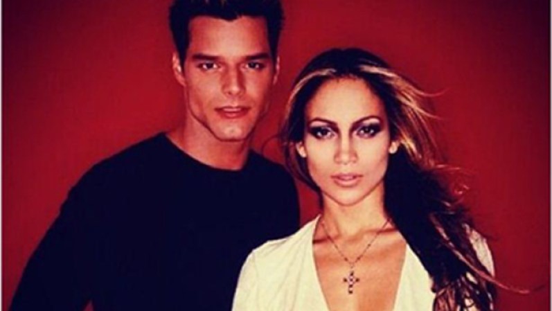 Jennifer López con Ricky Martin en los Premios Juventud hace varios años.