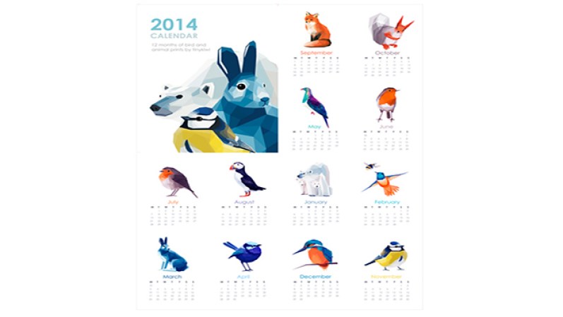 Calendario de Creaciones Tiny Kiwi. Disponible en etsy.com, $25.