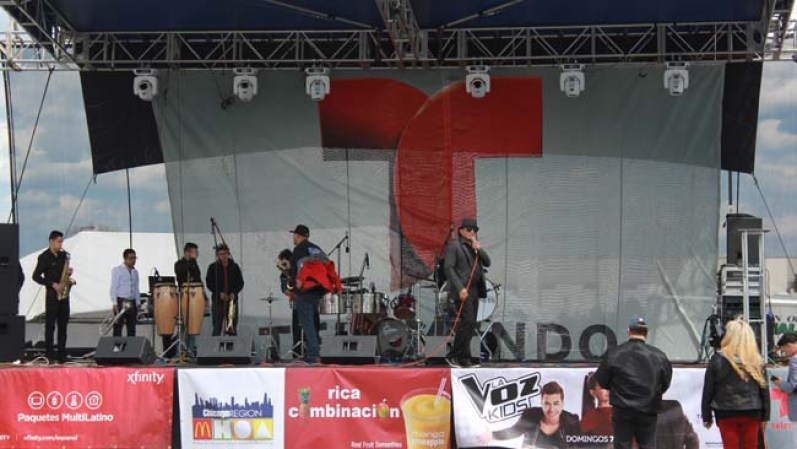 Talento musical en el escenario.