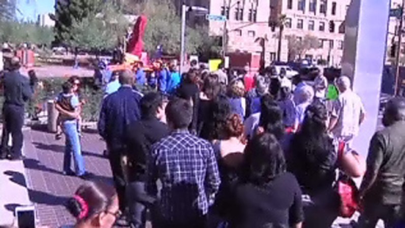 Una imagen de la manifestación.