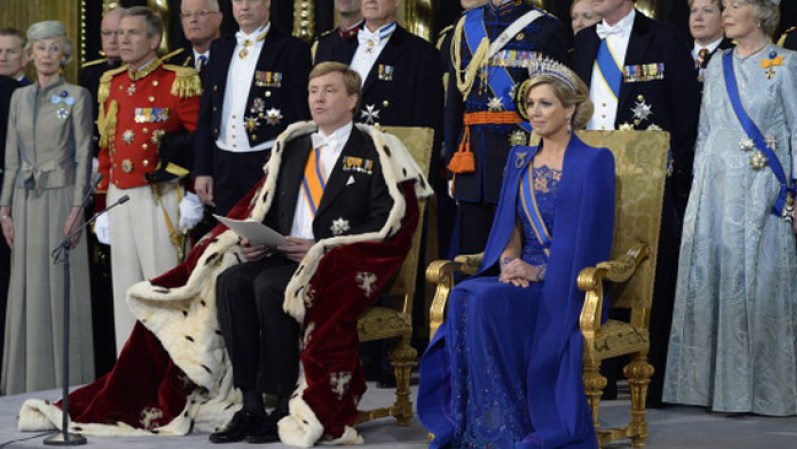 Durante su discurso el Rey también le agradeció a su madre, la Princesa Beatriz.