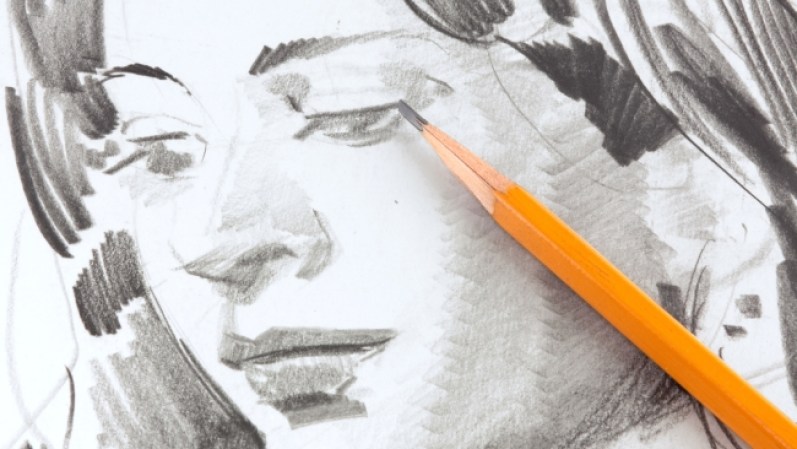 Lápiz. Es el comienzo de todo artista. Los profesores de arte no le dejan a los alumnos incursionar en la pintura hasta que no demuestren que dominan la forma y el encaje con el lápiz. El carbón tiene una fluidez en el trazo inconfundible.