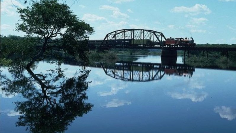 El ferrocarril de carga y pasajeros fue una de las obras ordenadas por el primer presidente constitucional de Paraguay Carlos Antonio López (1844-1857). Fue inaugurado el 21 de octubre de 1861, cuatro años después del fallecimiento de su mentor.
