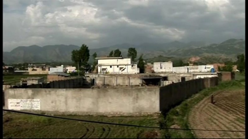 El complejo habitacional de Bin Laden, desde fuera.
