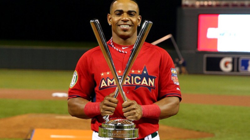 Yoenis Cespedes #52 of the Oakland A's.