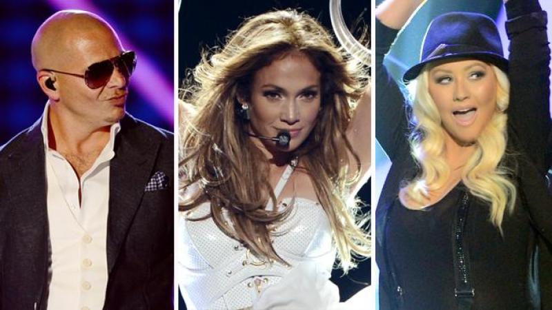 Pitbull, Jennifer López y Christina Aguilera son algunas de las estrellas que se presentarán.