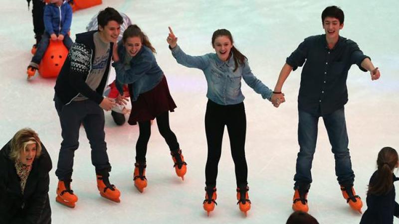 ¡Patina sobre hielo gratis!