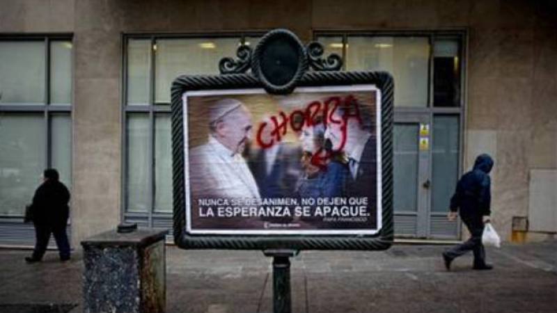 La foto polémica del Papa