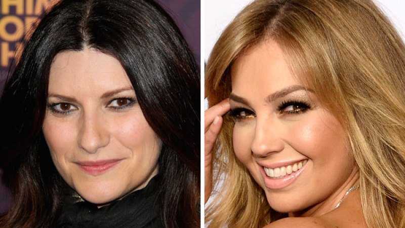 Laura Pausini grabó el tema "Sino a ti" a dúo con Thalía.