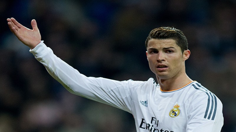 Cristiano Ronaldo del Real Madrid en el Santiago Bernabe de Madrid.