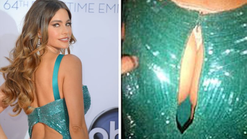Sofía Vergara sufre un problema de vestuario y destapa su trasero.