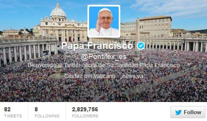 El Papa: Sumo Pontífice de Twitter