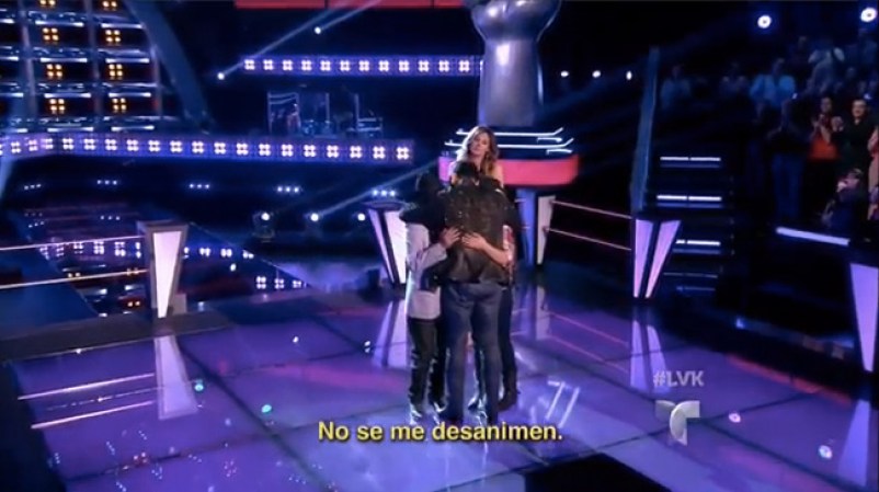 Tapia pidió a los dos pequeños que no pasaron a la siguiente ronda con un "no se desanimen"