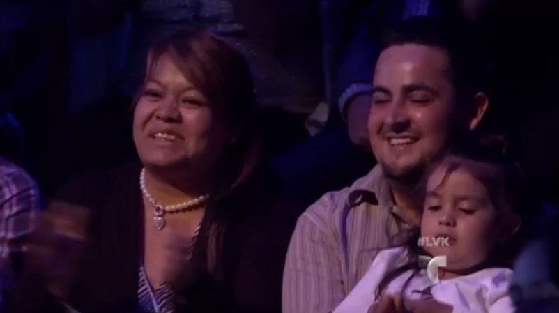Su familia sabia que ella estaba disfrutando el momento.