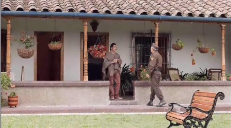 Cuando de repente llega la Policía.