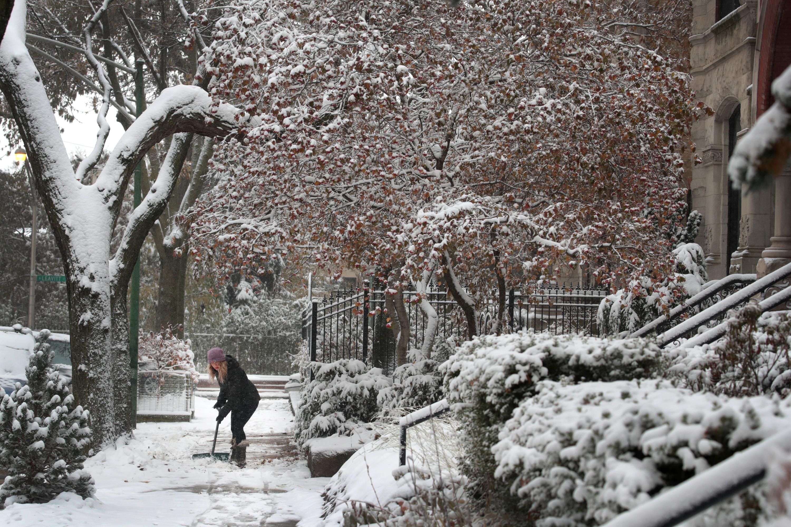 Chicago: disminuye la nieve y llega el frío polar
