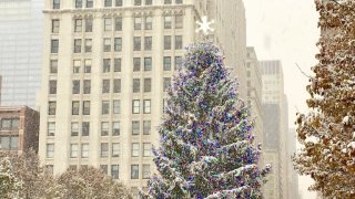 [UGCCHI-CJ-holiday lights]Beautiful Christmas tree at millenium park