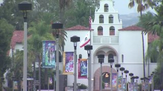 Hepner Hall on the campus of San Diego State University.