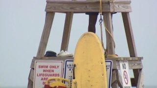 A Chicago Park District lifeguard tower is shown in a file image.