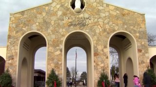 entrada al santuario de la Virgen de Guadalupe