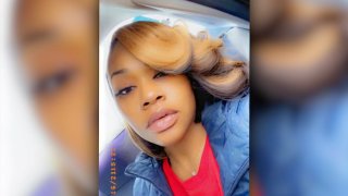 An image of Ariana Taylor, a mom reported missing from northwest Indiana, is shown. She is described as a Black woman in her early 20's, with blonde hair and medium complexion